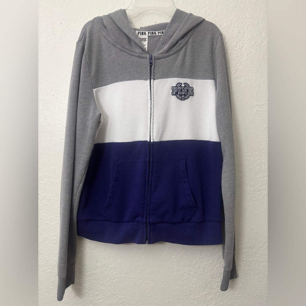 Victoria's Secret Gray Zip-Up‎ Hoodie